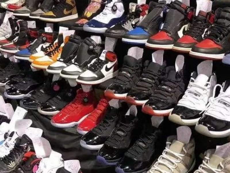 rep sneaker collection multi-color display rack community haul